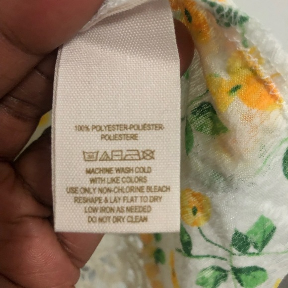 Free People Floral Sleeveless Summer Top Size Large - Picture 7 of 7